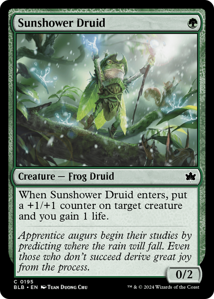 Sunshower Druid [Bloomburrow] Magic: The Gathering