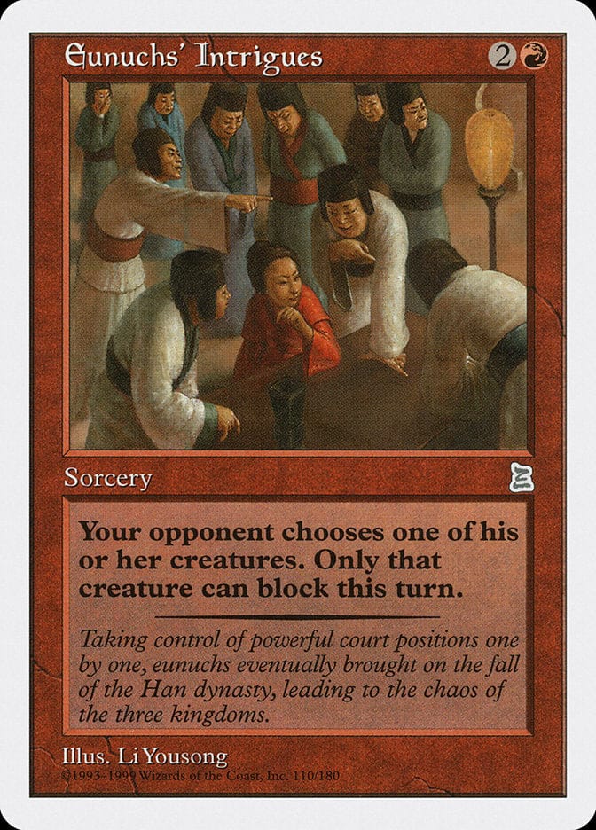 Eunuchs' Intrigues [Portal Three Kingdoms] Magic: The Gathering