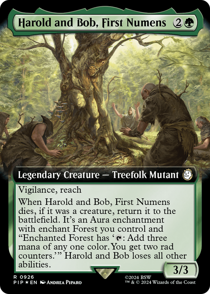 Harold and Bob, First Numens (Extended Art) (Surge Foil) [Fallout] Magic: The Gathering