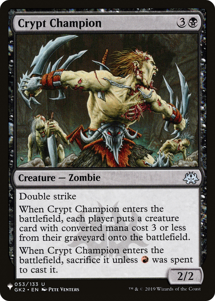 Crypt Champion [The List] Magic: The Gathering
