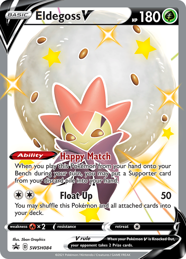 Eldegoss V (SWSH084) (Jumbo Card) [Sword & Shield: Black Star Promos] Pokémon