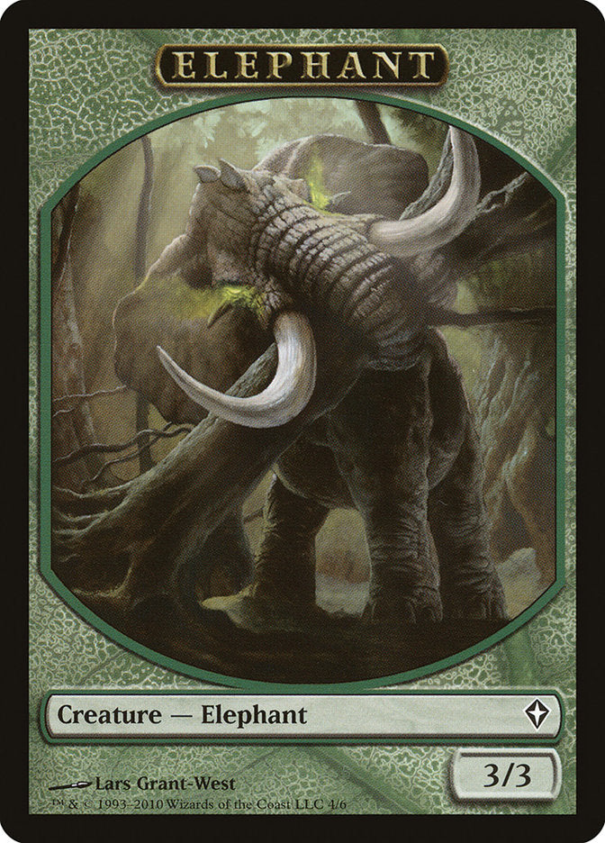Elephant Token [Worldwake Tokens] Magic: The Gathering