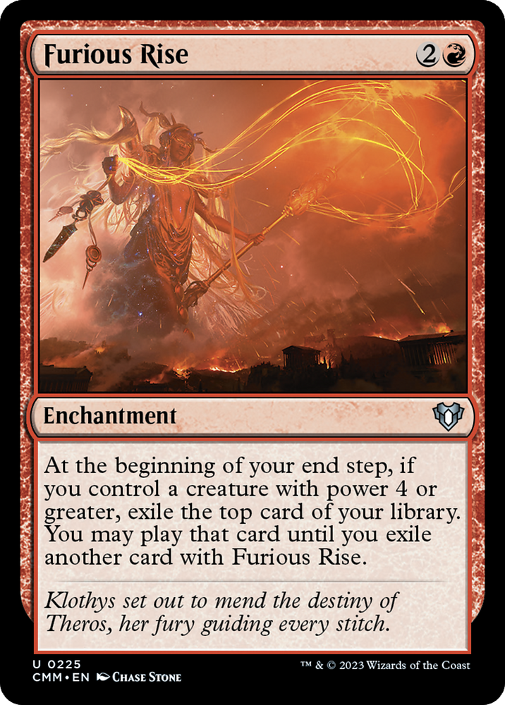 Furious Rise [Commander Masters] Magic: The Gathering