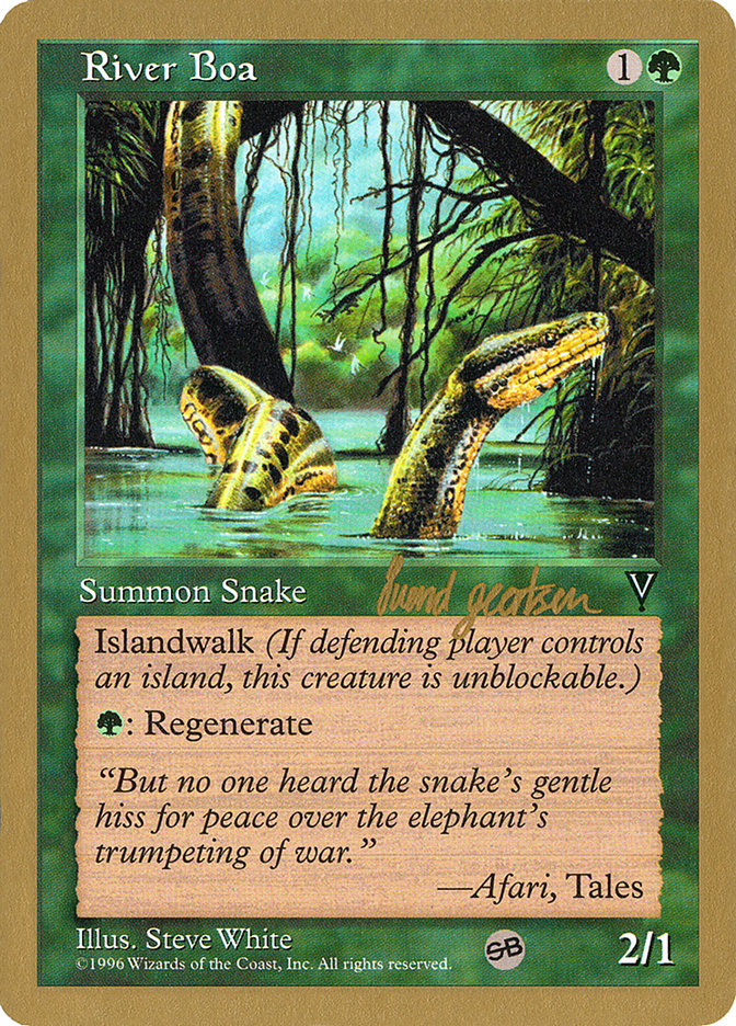 River Boa (Svend Geertsen) (SB) [World Championship Decks 1997] Magic: The Gathering