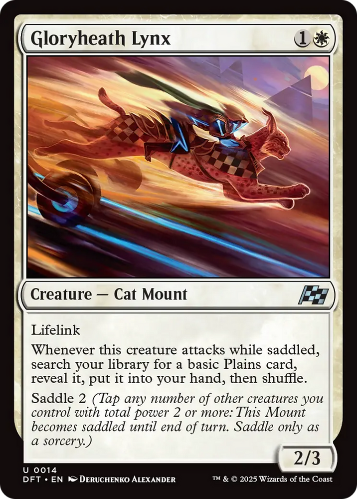 Gloryheath Lynx [Aetherdrift] Magic: The Gathering