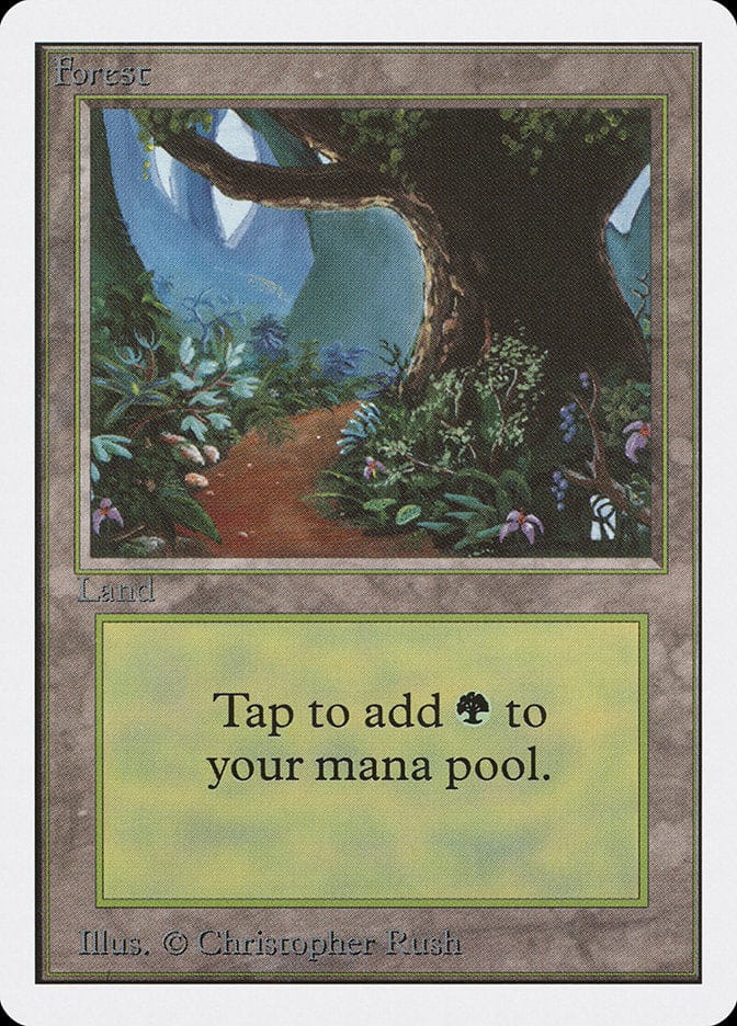 Forest (301) [Unlimited Edition] Magic: The Gathering