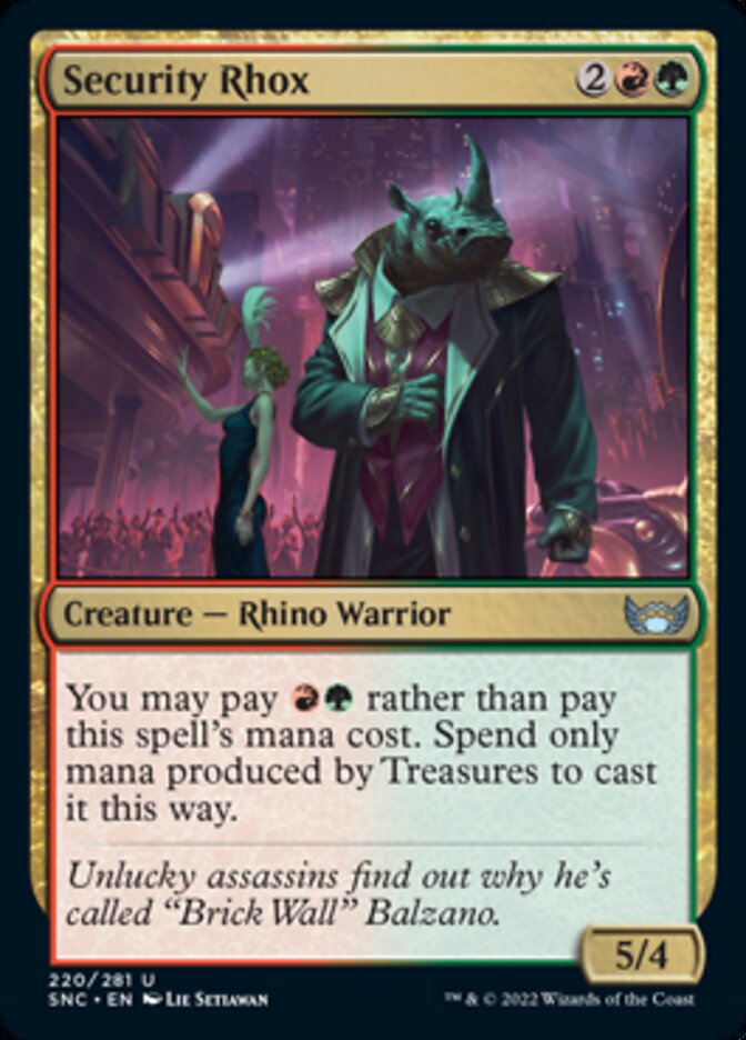 Security Rhox [Streets of New Capenna] Magic: The Gathering