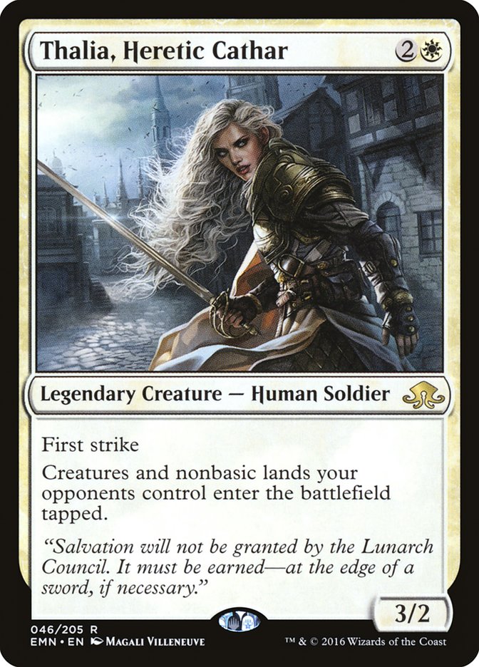 Thalia, Heretic Cathar [Eldritch Moon] Magic: The Gathering