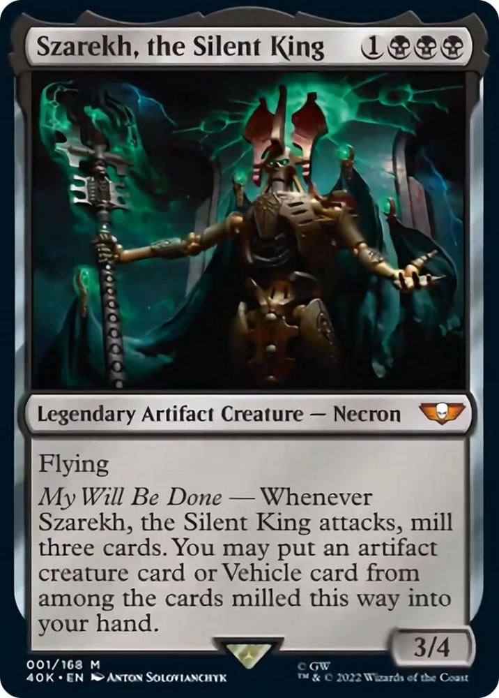 Szarekh, the Silent King (Surge Foil) [Warhammer 40,000] Magic: The Gathering