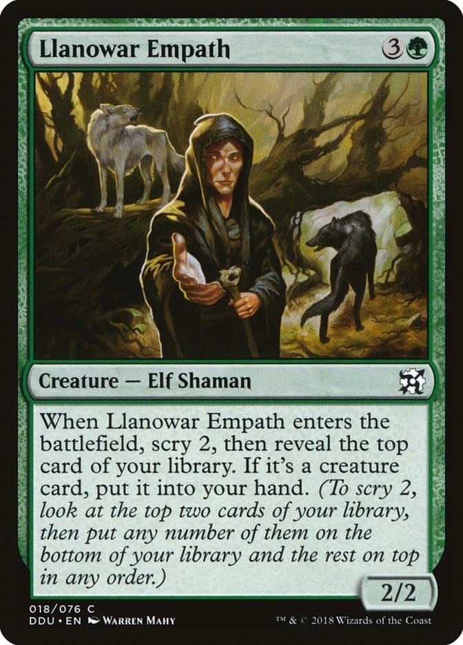 Llanowar Empath [Duel Decks: Elves vs. Inventors] Magic: The Gathering