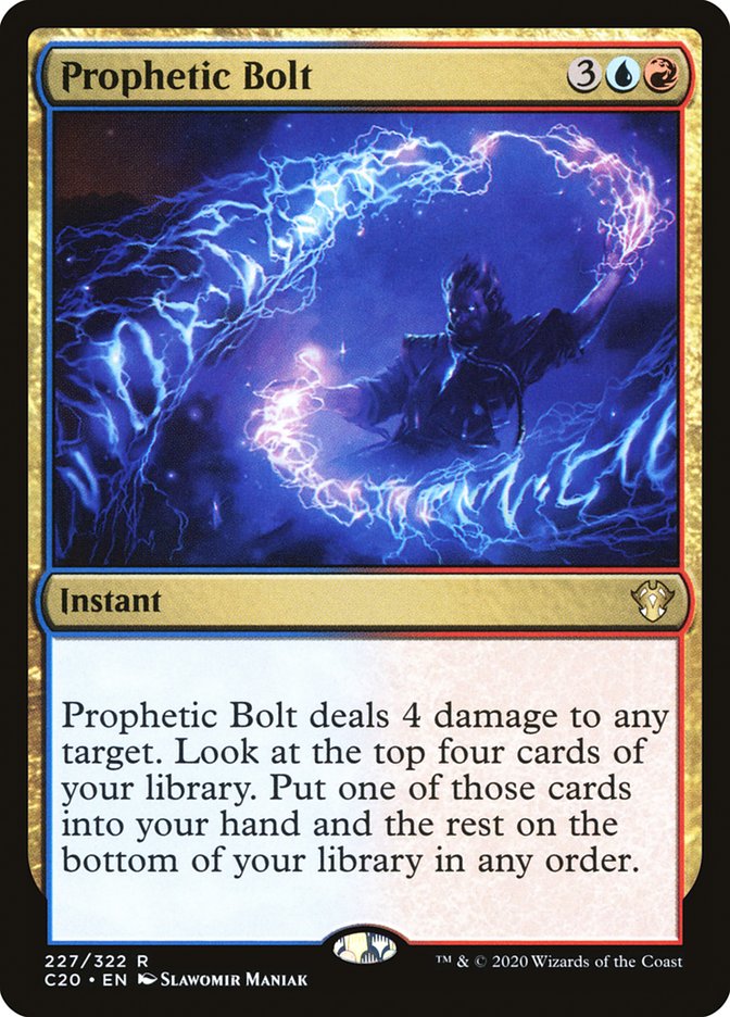 Prophetic Bolt [Commander 2020] Magic: The Gathering