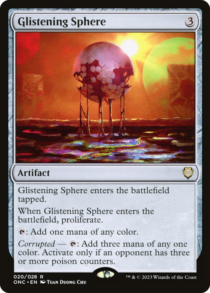 Glistening Sphere [Phyrexia: All Will Be One Commander] Magic: The Gathering