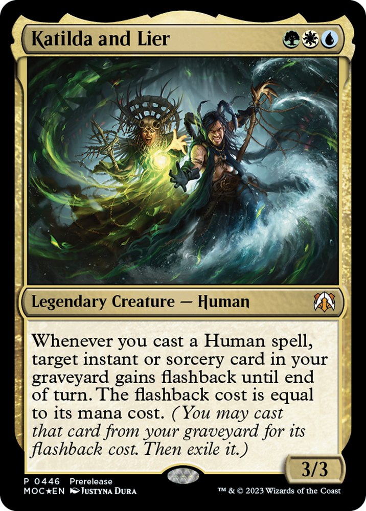 Katilda and Lier [March of the Machine Commander Prerelease Promos] Magic: The Gathering