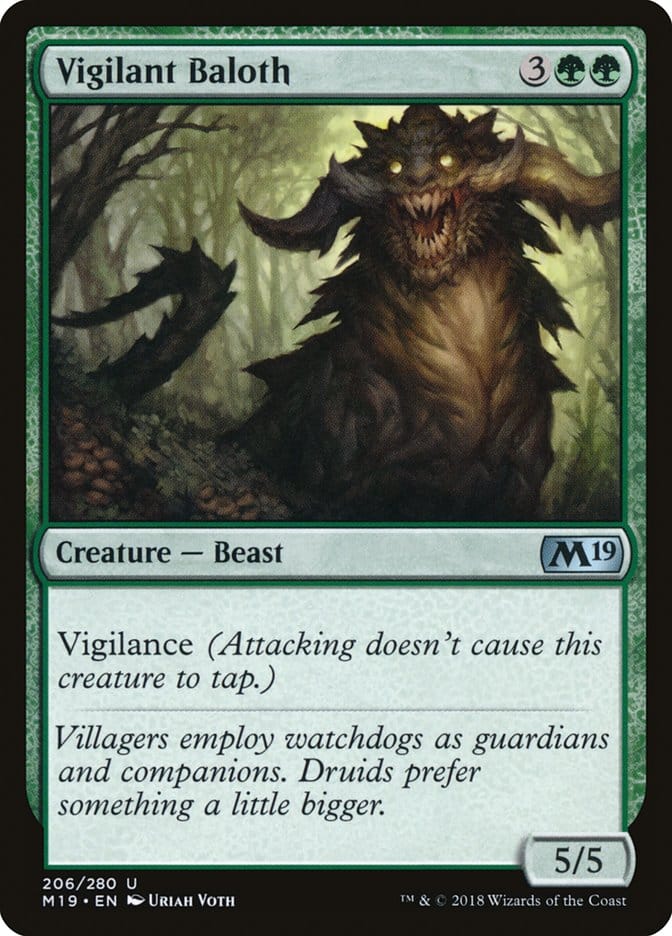Vigilant Baloth [Core Set 2019] Magic: The Gathering