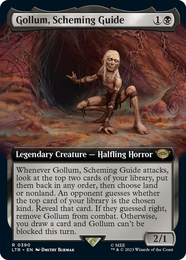 Gollum, Scheming Guide (Extended Art) [The Lord of the Rings: Tales of Middle-Earth] Magic: The Gathering