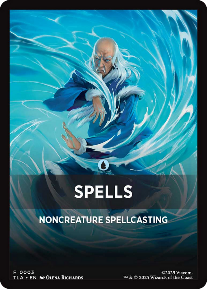 Spells Theme Card [Avatar: The Last Airbender Tokens] Magic: The Gathering
