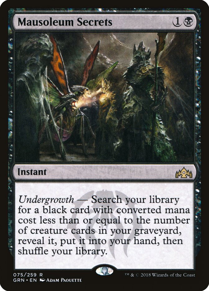 Mausoleum Secrets [Guilds of Ravnica] Magic: The Gathering
