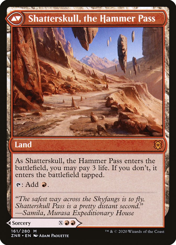 Shatterskull Smashing // Shatterskull, the Hammer Pass [Zendikar Rising] Magic: The Gathering