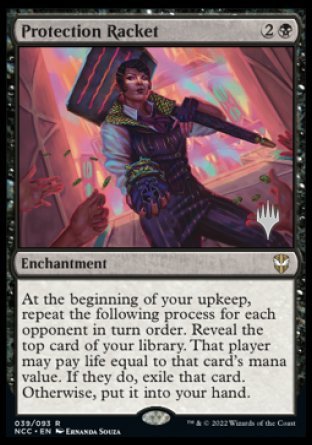 Protection Racket (Promo Pack) [Streets of New Capenna Commander Promos] Magic: The Gathering