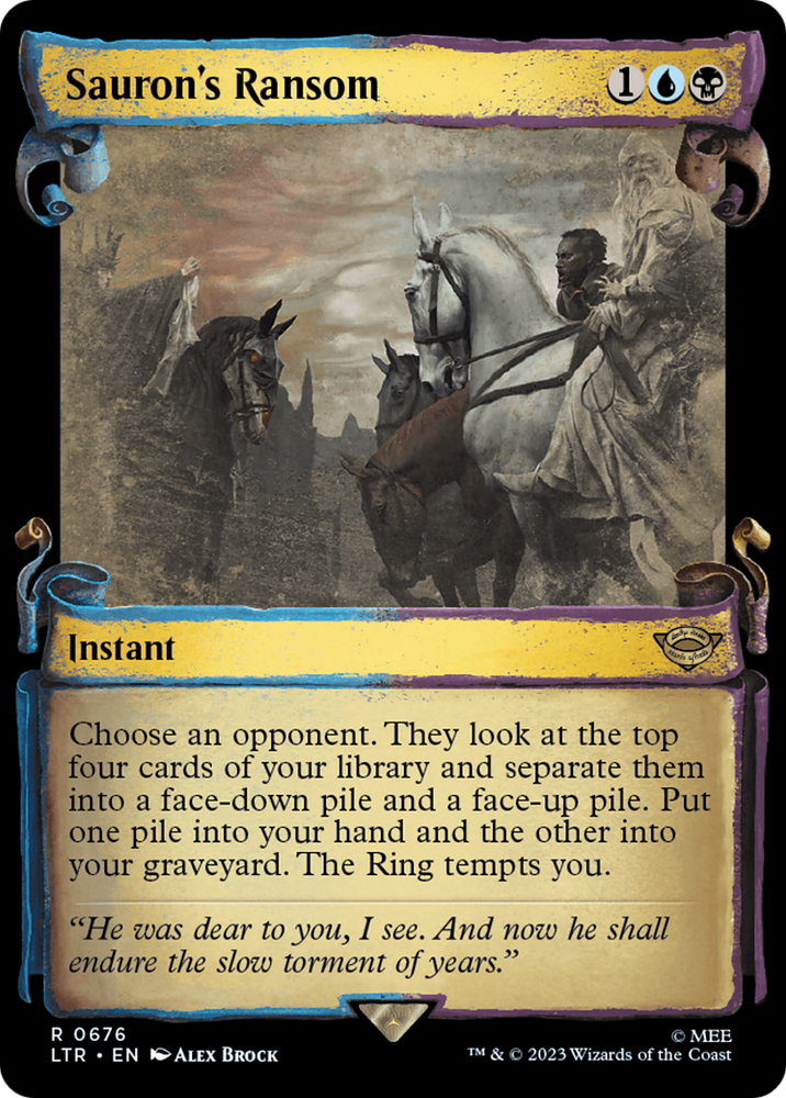 Sauron's Ransom [The Lord of the Rings: Tales of Middle-Earth Showcase Scrolls] Magic: The Gathering