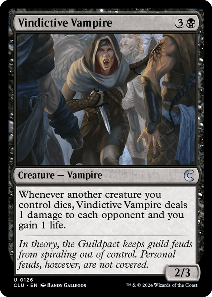 Vindictive Vampire [Ravnica: Clue Edition] Magic: The Gathering
