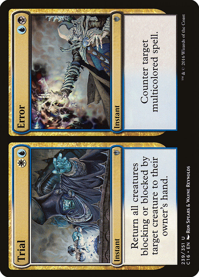 Trial // Error [Commander 2016] Magic: The Gathering