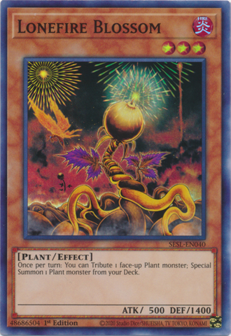 Lonefire Blossom [SESL-EN040] Super Rare - Yugioh Cards For Your TCG Needs!