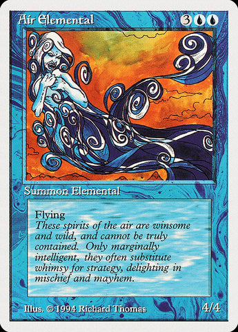 Air Elemental [Summer Magic / Edgar] Magic: The Gathering