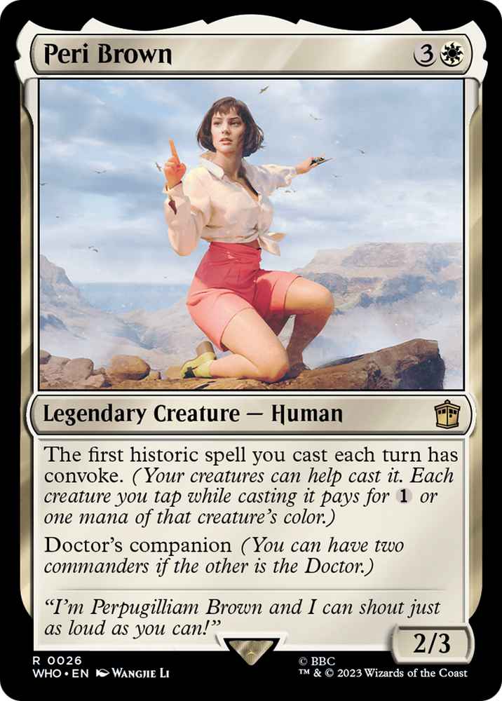 Peri Brown [Doctor Who] Magic: The Gathering