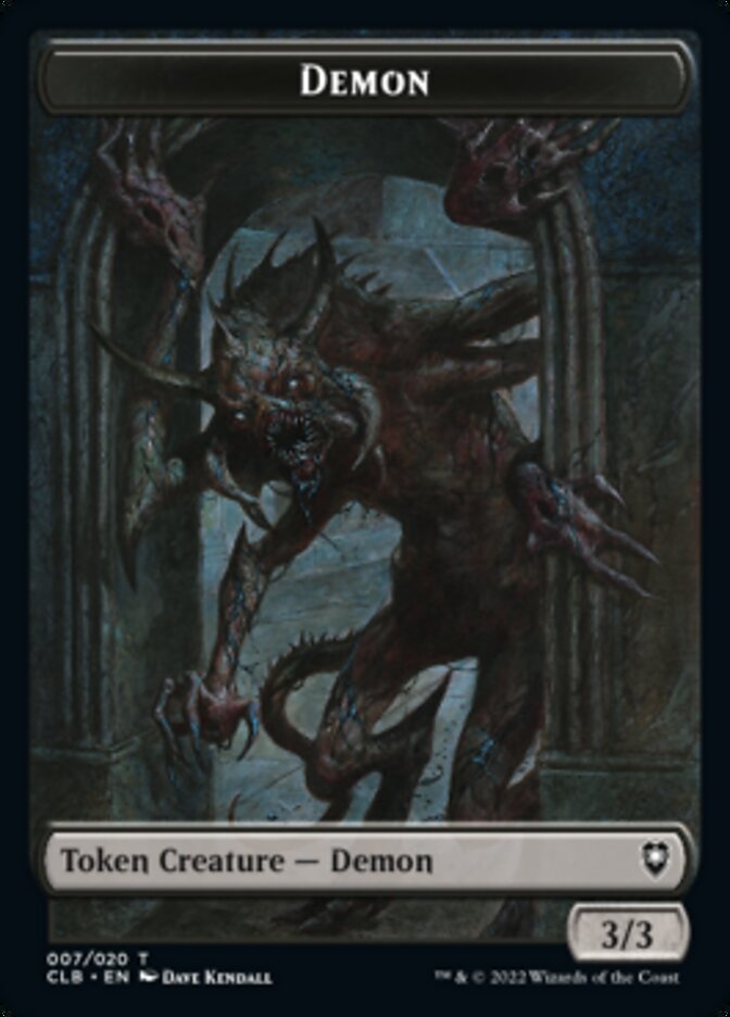 Demon Token [Commander Legends: Battle for Baldur's Gate Tokens] Magic: The Gathering