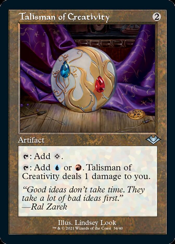 Talisman of Creativity (Retro Foil Etched) [Modern Horizons] Magic: The Gathering