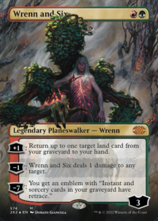 Wrenn and Six (Textured Foil) [Double Masters 2022] Magic: The Gathering