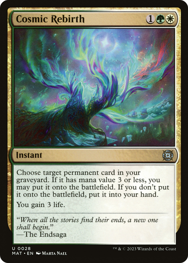 Cosmic Rebirth [March of the Machine: The Aftermath] Magic: The Gathering