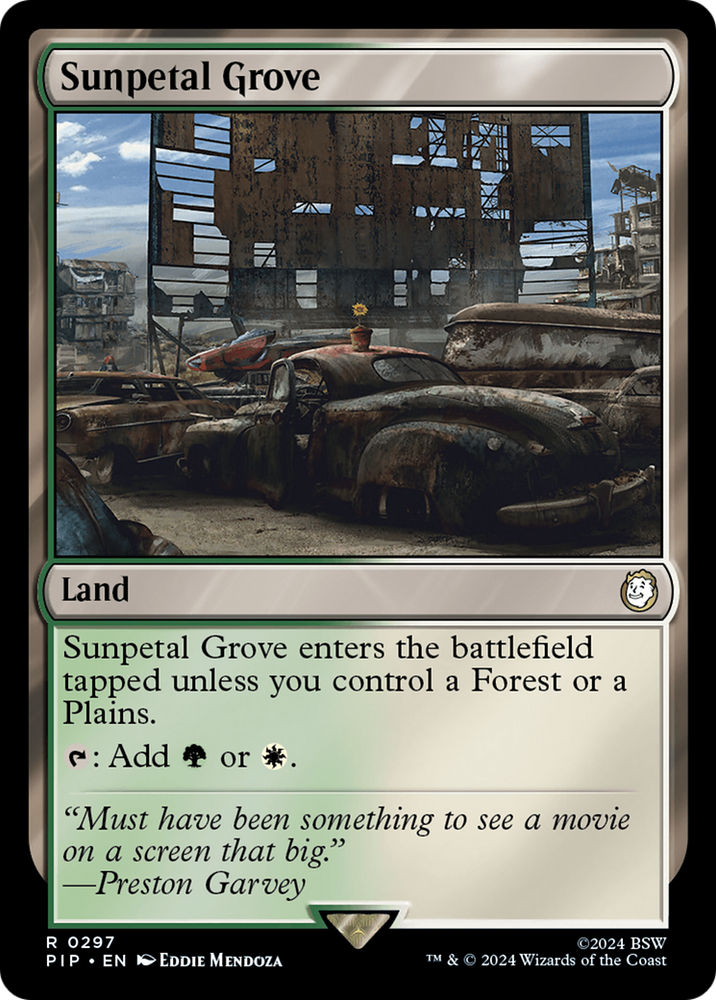 Sunpetal Grove [Fallout] Magic: The Gathering