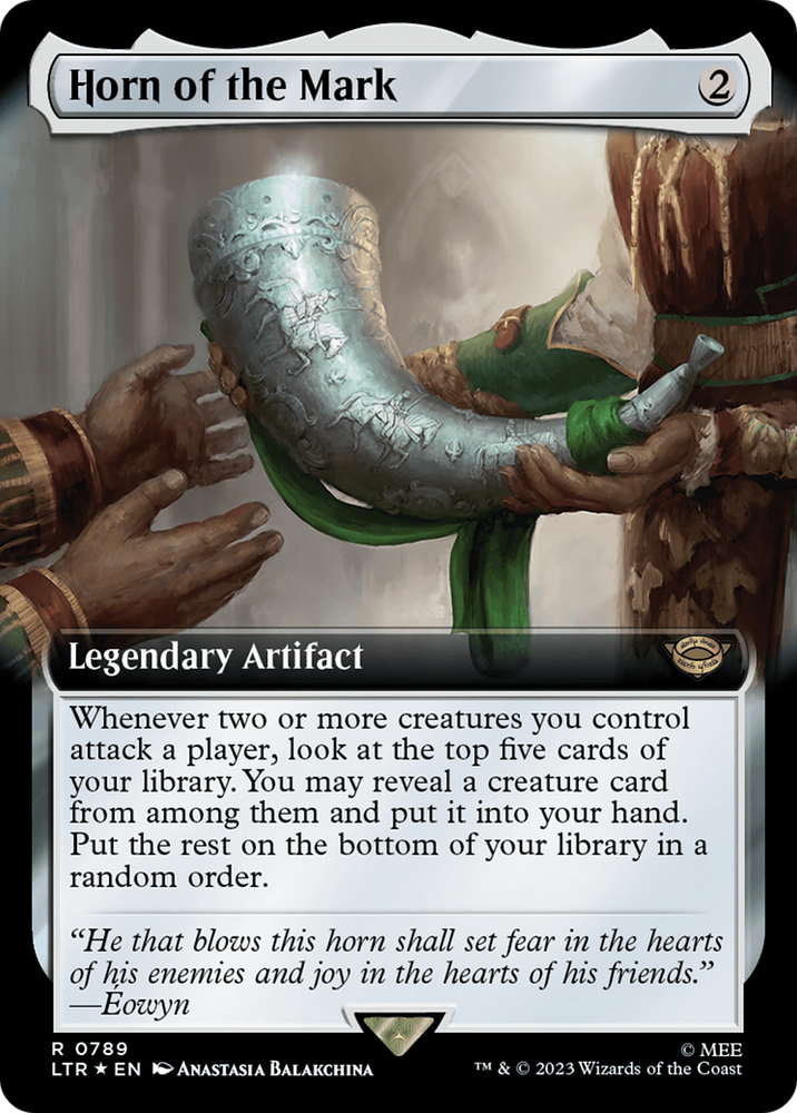 Horn of the Mark (Extended Art) (Surge Foil) [The Lord of the Rings: Tales of Middle-Earth] Magic: The Gathering