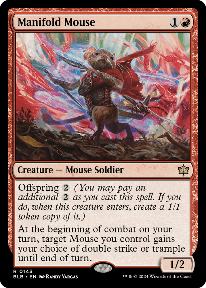 Manifold Mouse [Bloomburrow] Magic: The Gathering