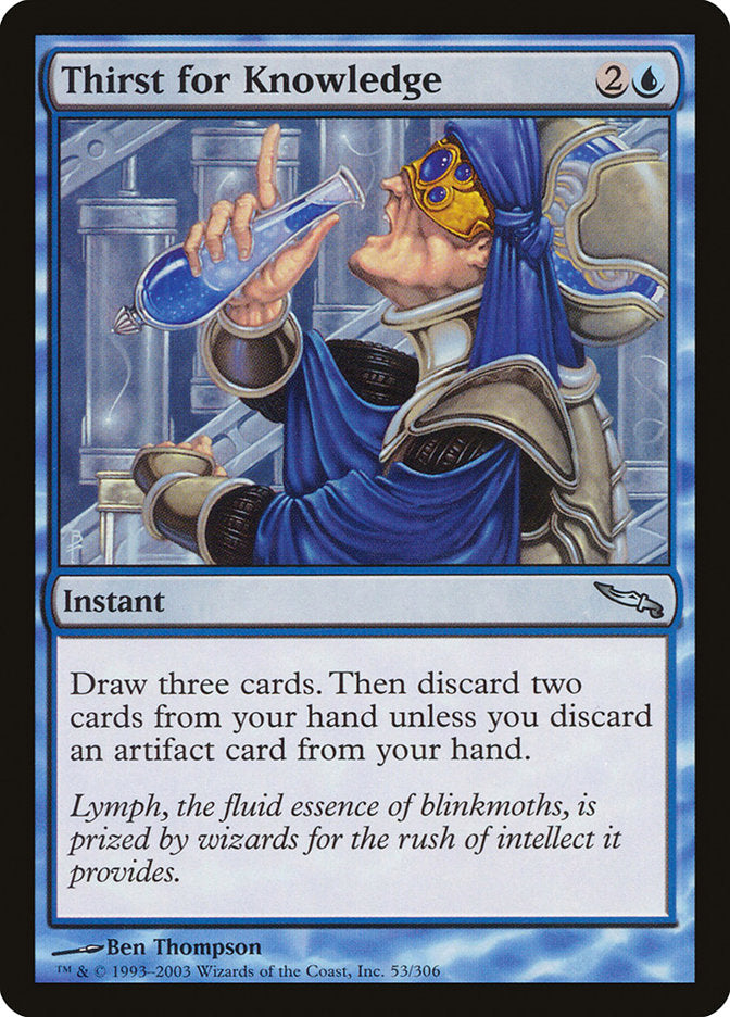 Thirst for Knowledge [Mirrodin] Magic: The Gathering