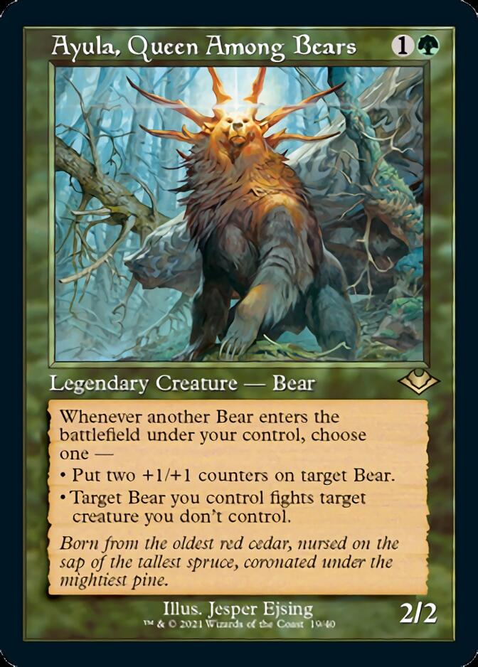 Ayula, Queen Among Bears (Retro Foil Etched) [Modern Horizons] Magic: The Gathering