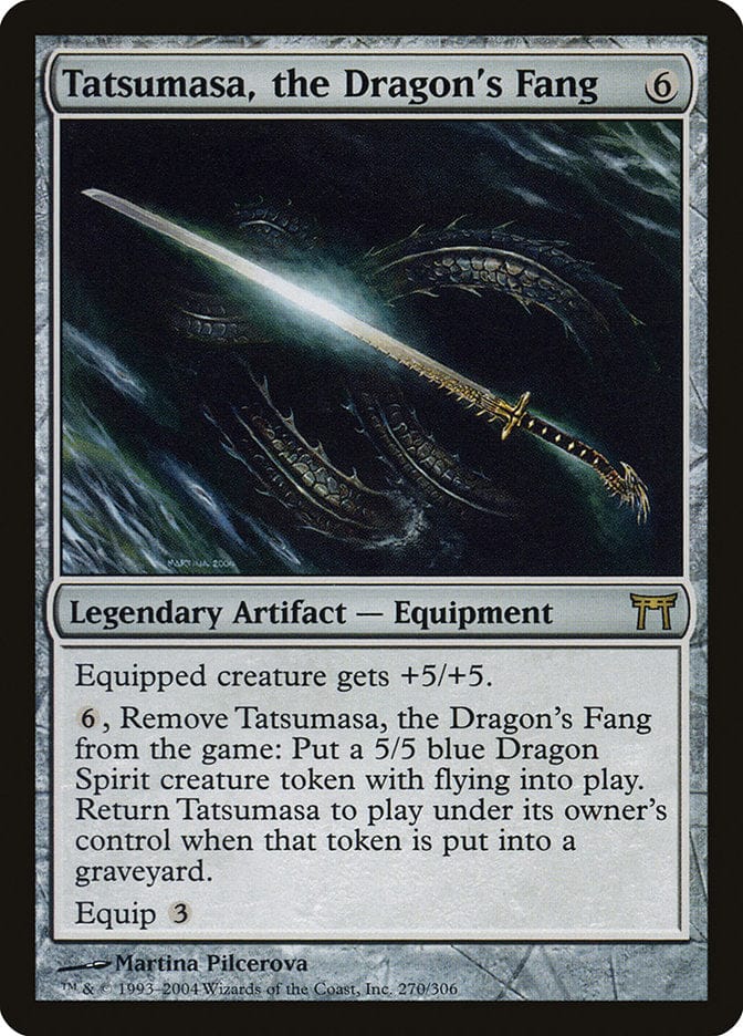 Tatsumasa, the Dragon's Fang [Champions of Kamigawa] Magic: The Gathering