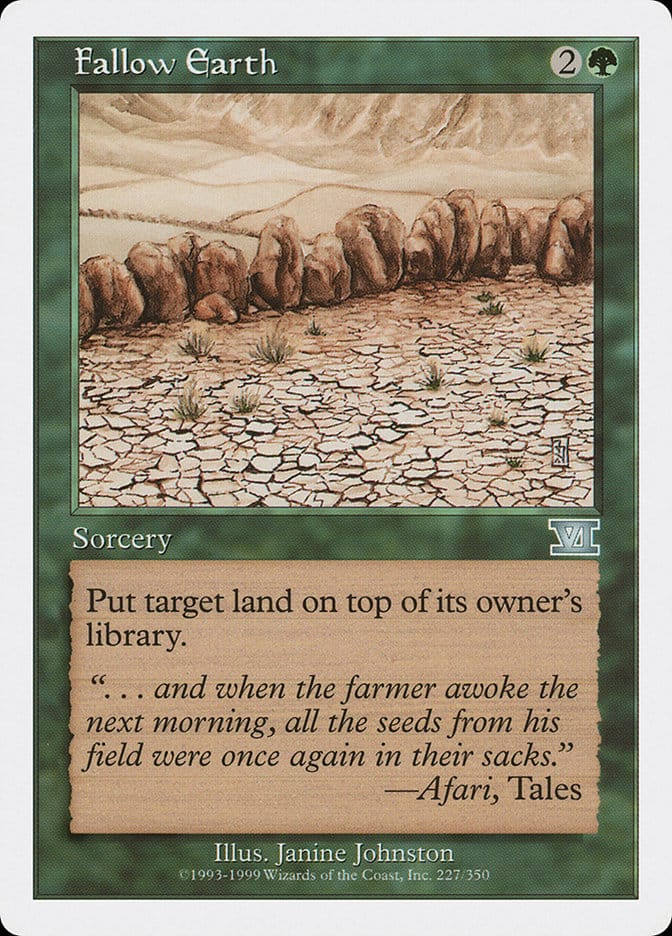 Fallow Earth [Classic Sixth Edition] Magic: The Gathering