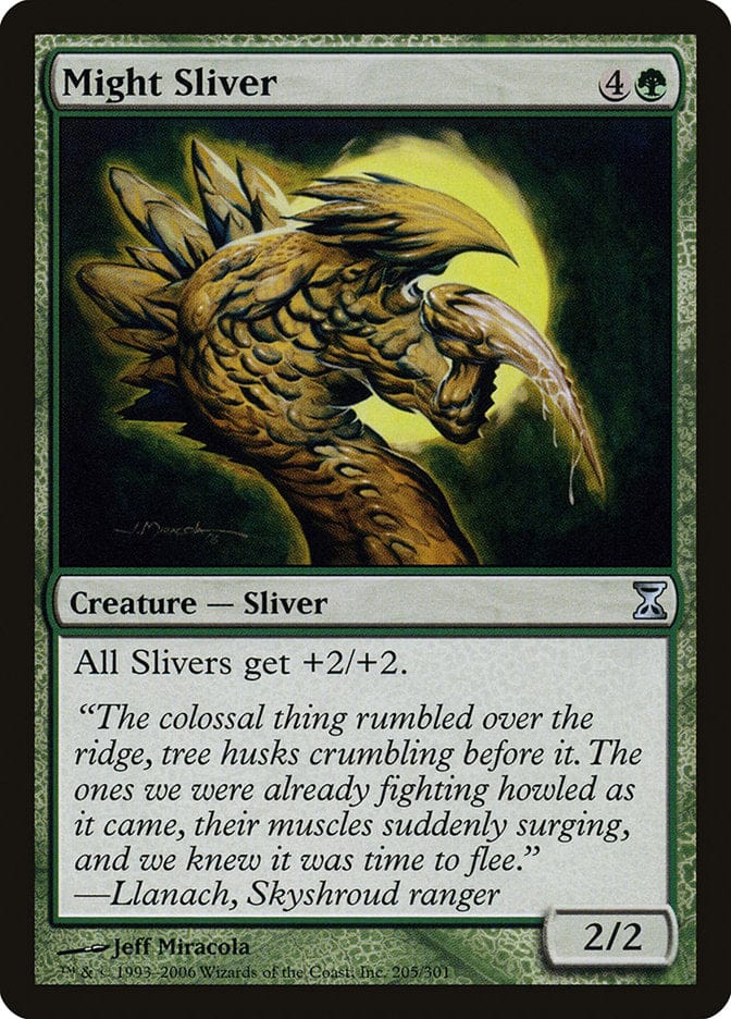 Might Sliver [Time Spiral] Magic: The Gathering