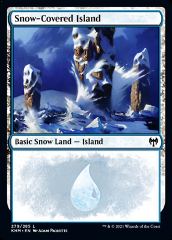 Snow-Covered Island (279) [Kaldheim] Magic: The Gathering