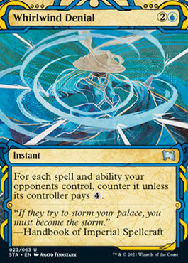 Whirlwind Denial (Foil Etched) [Strixhaven: School of Mages Mystical Archive] Magic: The Gathering
