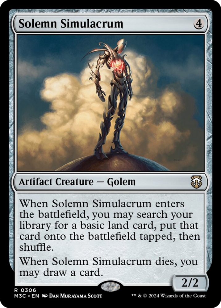 Solemn Simulacrum [Modern Horizons 3 Commander] Magic: The Gathering