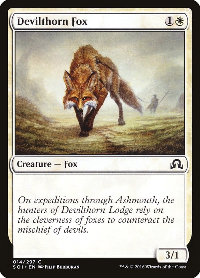 Devilthorn Fox [Shadows over Innistrad] Magic: The Gathering