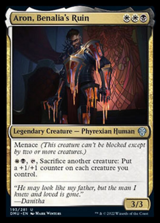 Aron, Benalia's Ruin [Dominaria United] Magic: The Gathering
