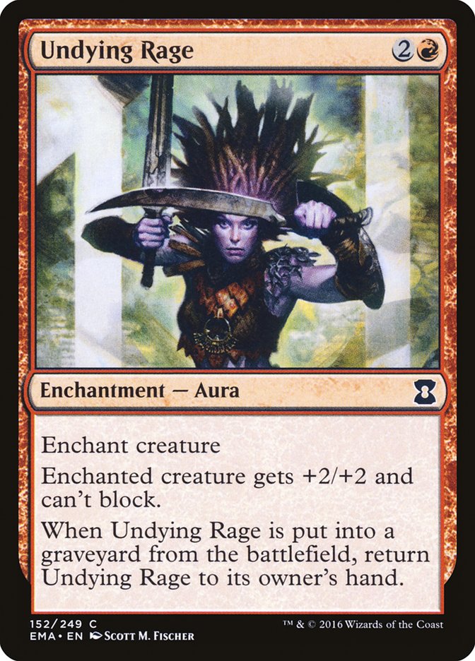 Undying Rage [Eternal Masters] Magic: The Gathering