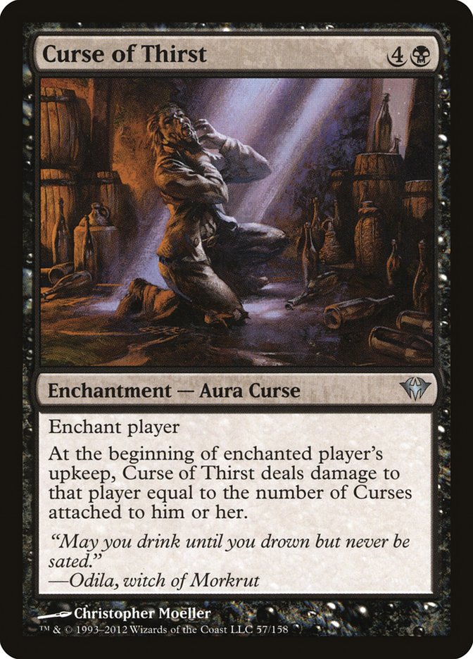 Curse of Thirst [Dark Ascension] Magic: The Gathering