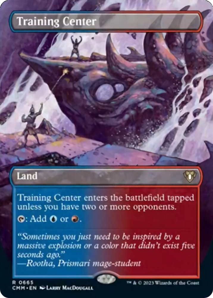 Training Center (Borderless Alternate Art) [Commander Masters] Magic: The Gathering