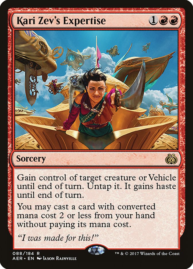 Kari Zev's Expertise [Aether Revolt] Magic: The Gathering